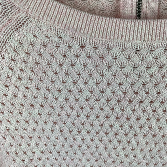 American Eagle Pink Waffle Knit Sweater Small - Picture 5 of 7